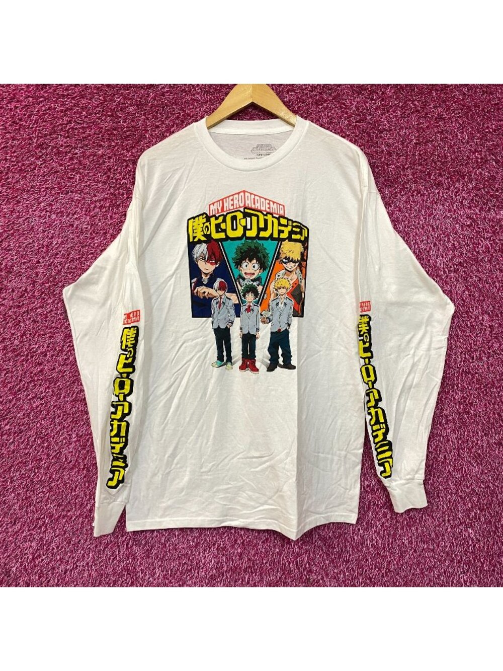 My Hero Academia Deku Bakugo Todoroki Anime Long Sleeve L